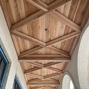 New Growth Cypress Pecky Loggia Ceiling